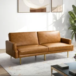 Lanna 76"Wide Vegan Leather Modern Style Convertible Futon Sofa Bed For Living Room Guest Bedroom | ARTFUL LIVING DESIGN 25 Lanna 76"Wide Vegan Leather Modern Style Convertible Futon Sofa Bed For Living Room Guest Bedroom | ARTFUL LIVING DESIGN -Baxton Studio Sales Shop GUEST 0186db79 f02f 498a ae0d f79c929e4342