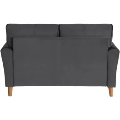 Dunleith Modern Contemporary Velvet Tufted Loveseat In Gray And Walnut - Lexicon -Baxton Studio Sales Shop GUEST 020ae93c 1cb2 438b a646 b2022ce6a023