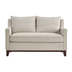Madge Tweed Fabric Loveseat Oatmeal - Inspire Q