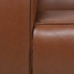 Goyette Contemporary Faux Leather Club Chair Cognac Brown/Dark Walnut - Christopher Knight Home -Baxton Studio Sales Shop GUEST 06551191 74fe 4a9e 8331 da0dd00a489a