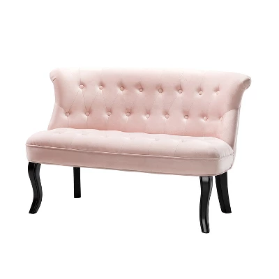 Jane 47" Velvet Button-tufted And Wing Back Loveseat Solid Wood And Cabriole Legs For Living Room And Bedroom | ARTFUL LIVING DESIGN 16 Jane 47" Velvet Button-tufted And Wing Back Loveseat Solid Wood And Cabriole Legs For Living Room And Bedroom | ARTFUL LIVING DESIGN - Image 16