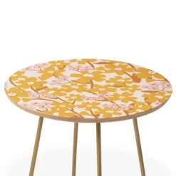 ThirtyOne Illustrations Wildflowers Side Table - Deny Designs