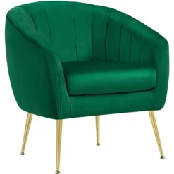 Yaheetech Velvet Accent Armchair Barrel Chair With Metal Legs For Living Room 16 Yaheetech Velvet Accent Armchair Barrel Chair With Metal Legs For Living Room -Baxton Studio Sales Shop GUEST 0f81e0a9 6f8d 405f 8b38 2e42451fd343