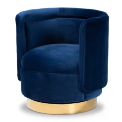 Saffi Velvet Upholstered Swivel Accent Chair - Baxton Studio -Baxton Studio Sales Shop GUEST 0fa179ef a130 432d b80d 9c4f65d81109