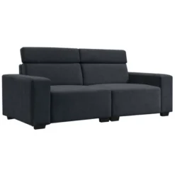 87" Velvet 2-Seater Sectional Sofa With Multi-Angle Adjustable Headrest - ModernLuxe -Baxton Studio Sales Shop GUEST 0fde5194 6150 4c16 b061 97ee5e4bf117
