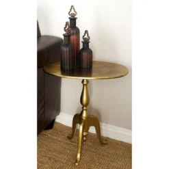 Modern Tripod Accent Table Gold - Olivia & May