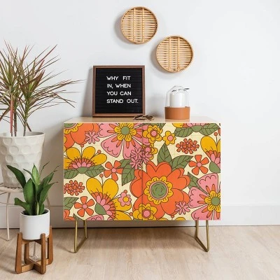 ThirtyOne Illustrations Spring In Retro Credenza - Deny Designs 2 ThirtyOne Illustrations Spring In Retro Credenza - Deny Designs - Image 2
