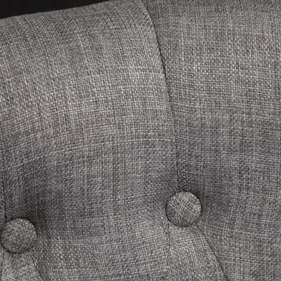 HOMCOM Upholstered Armless Fabric Loveseat With Button Tufted Design For Living Room With Wood Legs 3 HOMCOM Upholstered Armless Fabric Loveseat With Button Tufted Design For Living Room With Wood Legs - Image 3