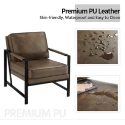 Yaheetech Retro Upholstered Accent Chair Arm Chair 13 Yaheetech Retro Upholstered Accent Chair Arm Chair -Baxton Studio Sales Shop GUEST 144aaea9 c3e6 4328 88bc 0879184b1a09