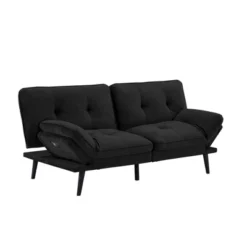 Finley Convertible Futon Sofa Bed Black - Serta -Baxton Studio Sales Shop GUEST 195b3815 37e6 4706 9d30 83892f388a69