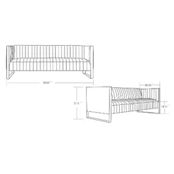 Trillium Velvet 3 Seater Sofa - Manhattan Comfort 13 Trillium Velvet 3 Seater Sofa - Manhattan Comfort -Baxton Studio Sales Shop GUEST 1a016277 0e5c 47fb 98f9 3459152bd37d