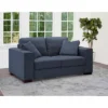 Amelia Fabric Loveseat Blue - Abbyson Living