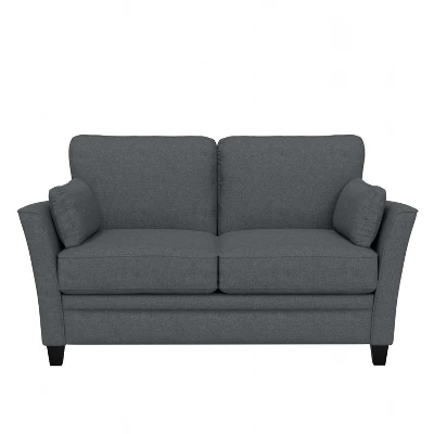 Grant River Upholstered Loveseat With 2 Pillows Gray - Hillsdale Furniture 2 Grant River Upholstered Loveseat With 2 Pillows Gray - Hillsdale Furniture - Image 2
