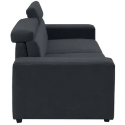 87" Velvet 2-Seater Sectional Sofa With Multi-Angle Adjustable Headrest - ModernLuxe -Baxton Studio Sales Shop GUEST 1ae9713d c1b3 4868 89b2 bee581baa326