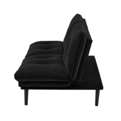 Finley Convertible Futon Sofa Bed Black - Serta -Baxton Studio Sales Shop GUEST 1afffe4f ca5f 47e8 8e6a 814b01a4b79f