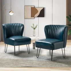 Set Of 2 Eustacio Mid-back Vegan Leather Accent Side Chair | Karat Home-TURQUOISE 28 Set Of 2 Eustacio Mid-back Vegan Leather Accent Side Chair | Karat Home-TURQUOISE -Baxton Studio Sales Shop GUEST 1c6c7ad6 bf90 478b 81df 6b7914bedbff