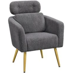 Yaheetech Boucle Barrel Accent Chair With Adjustable Headrest 12 Yaheetech Boucle Barrel Accent Chair With Adjustable Headrest -Baxton Studio Sales Shop GUEST 1e515774 f970 43d6 89d2 9c5907e28139
