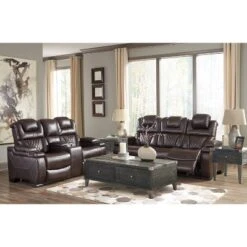 Warnerton Power Recliner Loveseat With Console And Adjustable Headrest Chocolate - Signature Design By Ashley -Baxton Studio Sales Shop GUEST 1f1d9bc4 ff5f 46b5 ba6a 018dc523dcd3