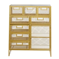 Contemporary Metal Storage Unit Gold - Olivia & May -Baxton Studio Sales Shop GUEST 1f4373e0 24a6 453c a3b9 fbd5bef577cd