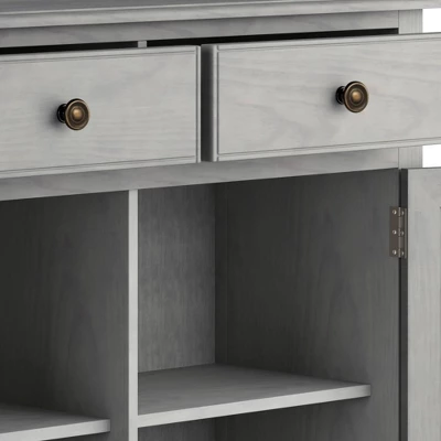 Hampshire Entryway Storage Cabinet Fog Gray - WyndenHall 4 Hampshire Entryway Storage Cabinet Fog Gray - WyndenHall - Image 4