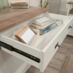 Cottage Road Library Base Cabinet White - Sauder -Baxton Studio Sales Shop GUEST 2228bcea ed0e 4e1e 9720 25b6db23be0d