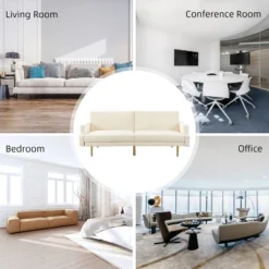 Lanna 76"Wide Vegan Leather Modern Style Convertible Futon Sofa Bed For Living Room Guest Bedroom | ARTFUL LIVING DESIGN 16 Lanna 76"Wide Vegan Leather Modern Style Convertible Futon Sofa Bed For Living Room Guest Bedroom | ARTFUL LIVING DESIGN -Baxton Studio Sales Shop GUEST 22b210fb b3f2 4b5d 94bb 01e6aa4fff94