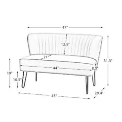 Ainhoa 45" Contemporary Solid And Manufactured Wooden Frame Loveseat | ARTFUL LIVING DESIGN 28 Ainhoa 45" Contemporary Solid And Manufactured Wooden Frame Loveseat | ARTFUL LIVING DESIGN -Baxton Studio Sales Shop GUEST 2645422b e593 444f b494 b8bd6e9ae0d2