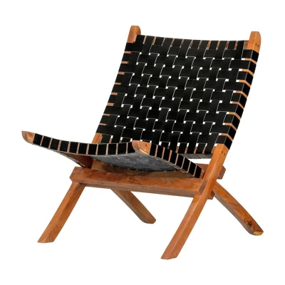 Balka Woven Leather Lounge Chair - South Shore 11 Balka Woven Leather Lounge Chair - South Shore - Image 11