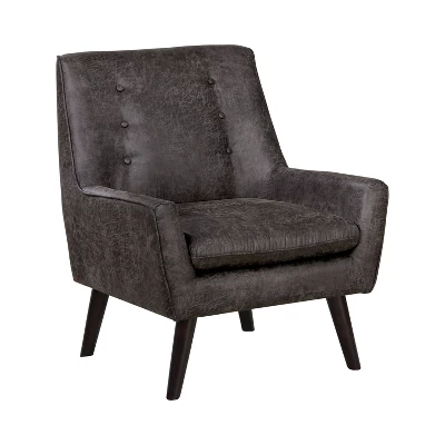 Center Button Tufted Accent Chair - HOMES: Inside + Out 4 Center Button Tufted Accent Chair - HOMES: Inside + Out - Image 4