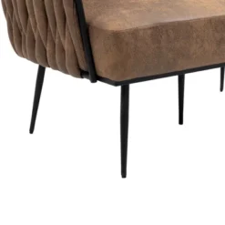 Modern Accent Metal Frame Tufted Sofa With Arms - ModernLuxe -Baxton Studio Sales Shop GUEST 28932c08 188d 46e6 af70 91b99b4c7c2d