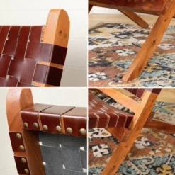 Balka Woven Leather Lounge Chair - South Shore 18 Balka Woven Leather Lounge Chair - South Shore -Baxton Studio Sales Shop GUEST 29c923de 0436 4717 a17b d9d93606ffba