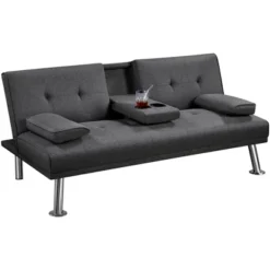 Yaheetech Convertible Futon Sofa Bed Tufted Fabric Futon With Cupholders And Pillows 20 Yaheetech Convertible Futon Sofa Bed Tufted Fabric Futon With Cupholders And Pillows -Baxton Studio Sales Shop GUEST 2c74b2de 9857 48b6 ae8a 9ce3aa37ac31