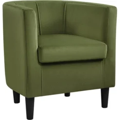 Yaheetech Upholstered Barrel Chair Accent Arm Chair -Baxton Studio Sales Shop GUEST 2d54b458 8484 4b44 852e 1376ed207d25