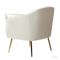 Velvet Barrel Chair With Goden Base Contemporary And Classic Velvet Accent Chair For Living Room | Karat Home -Baxton Studio Sales Shop GUEST 2d8a1bfb c28b 42a5 b4c3 3cc5eef7f1b8
