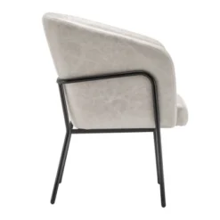 Modern Barrel Chair With Metal Base Faux Leather - WOVENBYRD -Baxton Studio Sales Shop GUEST 3012db96 691c 4fe1 a1e7 9bc7ab0881ac