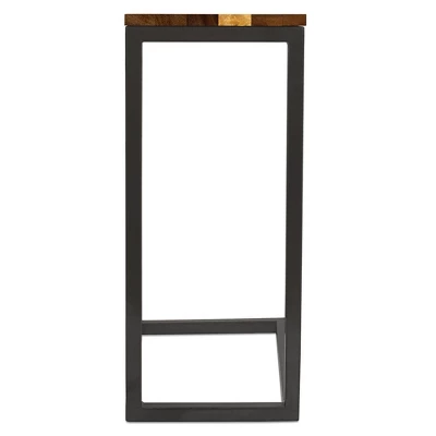 BirdRock Home Acacia Wood TV Tray C Shaped Side Table 5 BirdRock Home Acacia Wood TV Tray C Shaped Side Table - Image 5