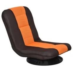 HOMCOM 360 Degree Swivel Video Gaming Chair, Folding Floor Sofa 5-Position Adjustable Lazy Chair, Orange -Baxton Studio Sales Shop GUEST 3a1e22f2 75aa 47ef bf63 183e5320c050