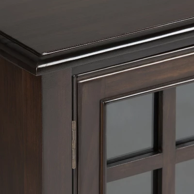 46" Hampshire Solid Wood Low Storage Cabinet Dark Chestnut Brown - WyndenHall 5 46" Hampshire Solid Wood Low Storage Cabinet Dark Chestnut Brown - WyndenHall - Image 5