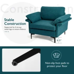 Costway Set Of 2 Fabric Accent Armchair Upholstered Single Sofa W/ Metal Legs 15 Costway Set Of 2 Fabric Accent Armchair Upholstered Single Sofa W/ Metal Legs -Baxton Studio Sales Shop GUEST 3c0ab1a8 28b4 4ca1 b34b 2df5d5ad001e