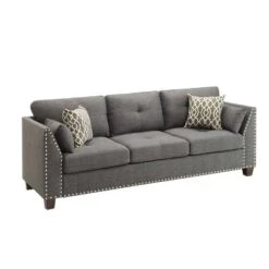 82" Laurissa Sofa Light Charcoal Linen - Acme Furniture 7 82" Laurissa Sofa Light Charcoal Linen - Acme Furniture -Baxton Studio Sales Shop GUEST 3d301482 bb3e 44c4 99df 0b56e79c0b7e