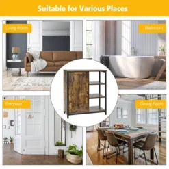 Costway Storage Cabinet Multipurpose Freestanding Cupboard W/3 Open Shelf & Door 17 Costway Storage Cabinet Multipurpose Freestanding Cupboard W/3 Open Shelf & Door -Baxton Studio Sales Shop GUEST 3dfcea80 4396 4389 8ac1 4475fd9397a2