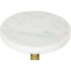 Augustus Side Table Marble White - ZM Home -Baxton Studio Sales Shop GUEST 3f498e81 9f51 4986 bb5a 8dec3d41a392