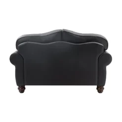 Antonia 60" Wide Chesterfield Loveseat, Genuine Leather Sofa With Nailhead Trim And Rolled Armrests -A+B | ARTFUL LIVING DESIGN -Baxton Studio Sales Shop GUEST 416b3ba8 ca5b 4662 9923 2066c8242a4a