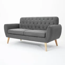 Bernice Petite Mid Century Modern Tufted Sofa - Christopher Knight Home -Baxton Studio Sales Shop GUEST 42c83730 08ff 49d4 b856 55c6d8601312