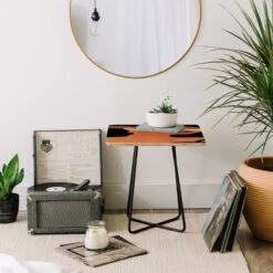 EELISE_NDRI Mean Greens Square Side Table - Deny Designs -Baxton Studio Sales Shop GUEST 48237b4d 007c 4f65 9848 d767e199ec81