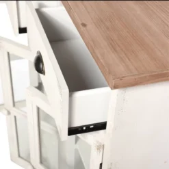 3 Door/2 Drawer Shabby Chic Window Pane Cabinet Antique White/Natural - StyleCraft 8 3 Door/2 Drawer Shabby Chic Window Pane Cabinet Antique White/Natural - StyleCraft -Baxton Studio Sales Shop GUEST 4c3a174d 8814 4df6 8895 b13bb60d1263