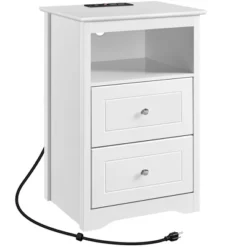 Yaheetech 2 Drawer Bedside Table Sofa Side Table With Charging Station 15 Yaheetech 2 Drawer Bedside Table Sofa Side Table With Charging Station -Baxton Studio Sales Shop GUEST 4c7ad26b 022a 4f59 8eba 4d563055e498