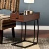 Southern Enterprises Side Table With USB Brown - Aiden Lane