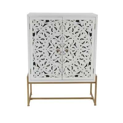 42" X 30" Traditional Wood Cabinet - Olivia & May 8 42" X 30" Traditional Wood Cabinet - Olivia & May - Image 8