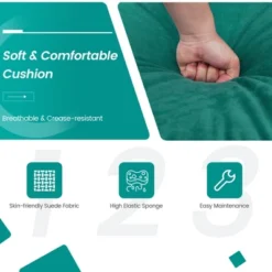 Costway Modular 3-Seat Sofa Couch W/ Socket USB Ports & Side Storage Pocket Teal 14 Costway Modular 3-Seat Sofa Couch W/ Socket USB Ports & Side Storage Pocket Teal -Baxton Studio Sales Shop GUEST 54777b2e 3342 4752 91c6 db59dcc24af2